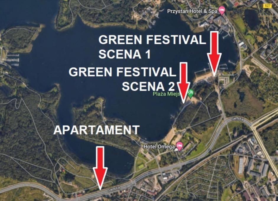 Nowoczesne Jezioro Ukiel Zatoka Mila Plaza Miejska Apartment